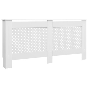 Mască pentru calorifer, alb, 172x19x81,5 cm, MDF - Img 2
