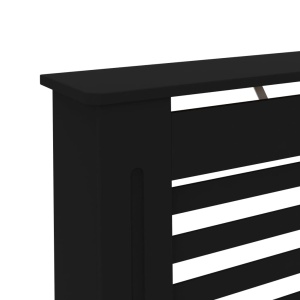Mască pentru calorifer, negru, 152 x 19 x 81 cm, MDF - Img 5