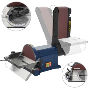 Mașină de șlefuit electrică cu disc și bandă 550 W 200 mm - Img 4
