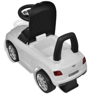 Mașină pentru copii fără pedale Bentley Alb - Img 7