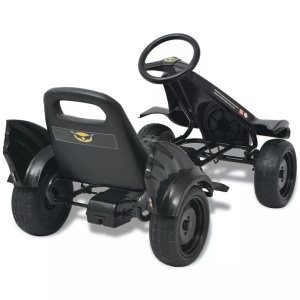 Mașinuță kart cu șezut reglabil neagră - Img 4