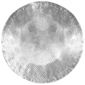 Măsuță cafea, argintiu, 70 x 30 cm, aluminiu bătut cu ciocanul - Img 5