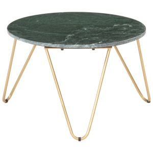 Măsuță cafea verde 65x65x42 cm piatră naturală aspect marmură - Img 8