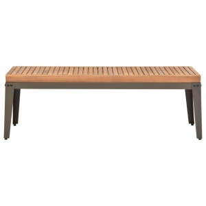 Măsuță de cafea de grădină, 110x55x36 cm, lemn masiv acacia - Img 2