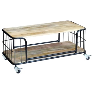 Măsuță de cafea din lemn solid de mango 100x50x35 cm