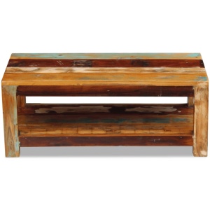 Măsuță de Cafea Lemn Solid Reciclat 90x45x35 cm - Img 5