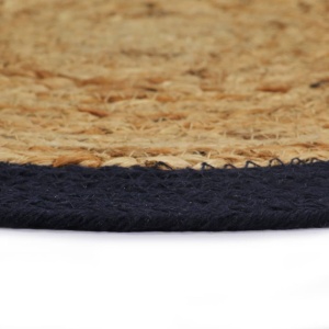 Naproane, 4 buc., natural și bleumarin, 38 cm, iută și bumbac - Img 4
