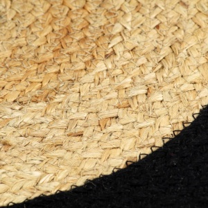 Naproane, 4 buc., natural și negru, 38 cm, iută și bumbac - Img 2