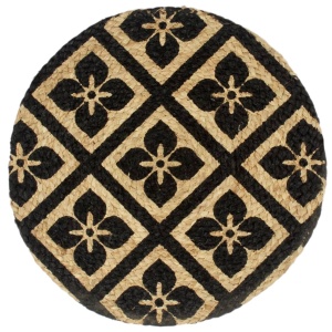 Naproane, 6 buc., negru, 38 cm, iută, rotund - Img 3