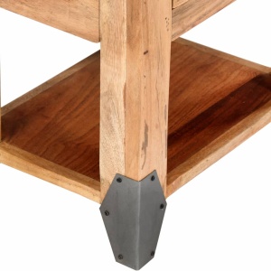Noptieră, 40 x 30 x 51 cm, lemn masiv de acacia - Img 6