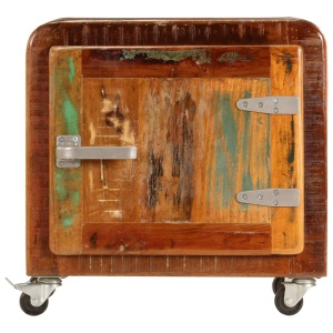 Noptieră, 50 x 30 x 50 cm, lemn masiv reciclat - Img 8