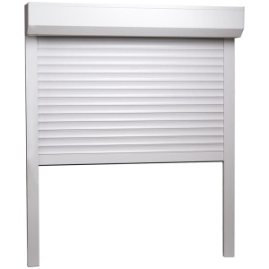 Oblon rulant, alb, 100 x 120 cm, aluminiu - Img 3
