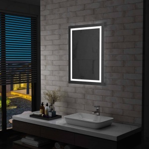 Oglindă cu LED de baie cu senzor tactil, 60 x 80 cm