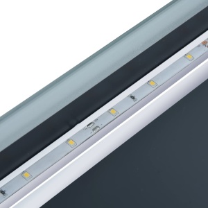 Oglindă cu LED de baie cu senzor tactil și afișaj oră 100x60 cm - Img 7