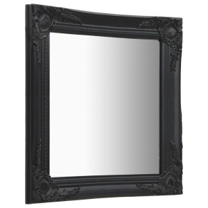 Oglindă de perete in stil baroc, negru, 50 x 60 cm - Img 3