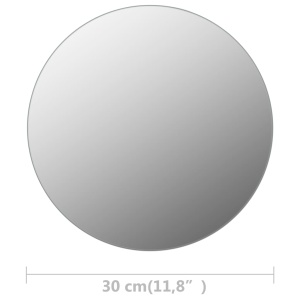 Oglindă fără ramă, 30 cm, sticlă, rotund - Img 5