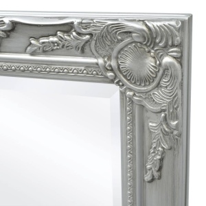 Oglindă verticală in stil baroc, 100 x 50 cm, argintiu - Img 5