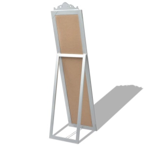 Oglindă verticală in stil baroc 160 x 40 cm argintiu - Img 7
