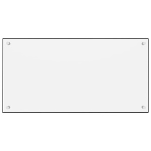 Panou antistropi bucătărie, alb, 80x40 cm, sticlă securizată - Img 3