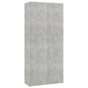 Pantofar, gri beton, 80 x 35,5 x 180 cm, PAL - Img 2