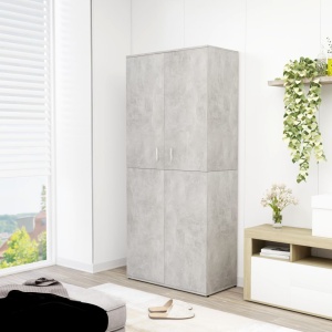 Pantofar, gri beton, 80 x 39 x 178 cm, PAL
