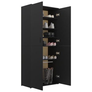 Pantofar, negru, 80 x 39 x 178 cm, PAL - Img 4
