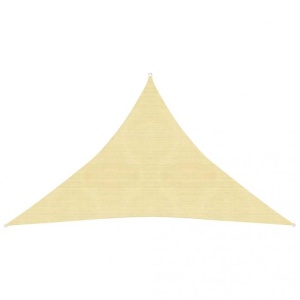 Pânză parasolar, bej, 2,5 x 2,5 x 3,5 m, HDPE, 160 g/m²