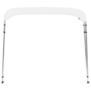 Parasolar barcă Bimini cu 4 arcuri, alb, 243 x 196 x 117 cm - Img 8