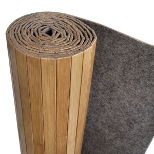 Paravan de cameră din bambus, culoare naturală, 250 x 165 cm - Img 4