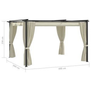 Pavilion, crem, 4 x 3 m - Img 6