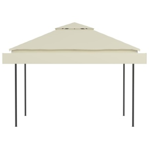 Pavilion cu acoperiș dublu extins, 3x3x2,75 m, crem, 180 g/m² - Img 5