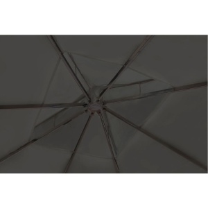 Pavilion cu acoperiș, gri inchis, 3 x 4 m - Img 4