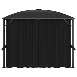 Pavilion cu perdele, antracit, 300 x 300 x 265 cm - Img 3