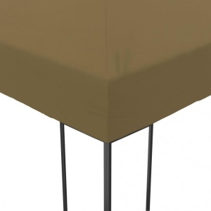 Pavilion de grădină, gri taupe, 6 x 3 x 2,7 m, 180 g/m² - Img 4