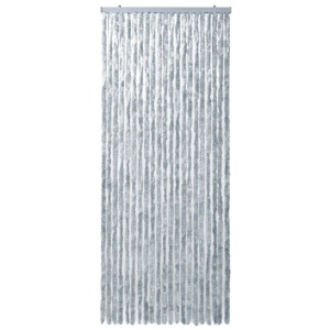 Perdea pentru insecte, alb și gri, 90x220 cm, Chenille - Img 4