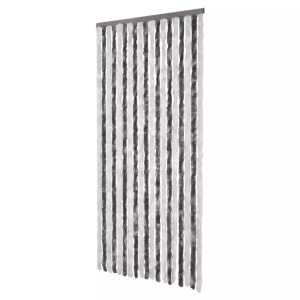 Perdea pentru insecte, gri și alb, 90x220 cm, Chenille - Img 2