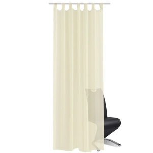 Perdea transparentă Crem 140 x 175 cm 2 buc - Img 2