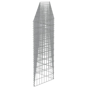 Perete gabion, oțel galvanizat, 450 x 30 x 100 cm - Img 5