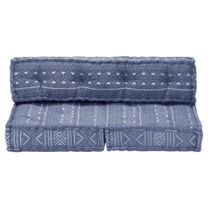 Pernă fotoliu puf, indigo, material textil - Img 2