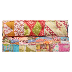 Pernă fotoliu puf, model petice, material textil - Img 4