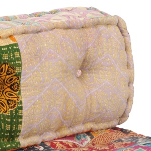 Pernă fotoliu puf, model petice, material textil - Img 8