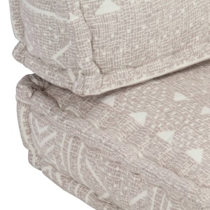Pernă pentru canapea din paleți, maro deschis, textil, petice - Img 8