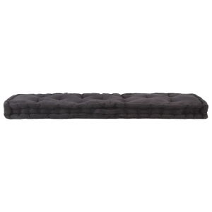 Pernă podea canapea din paleți, negru, 120 x 40 x 7 cm, bumbac - Img 3