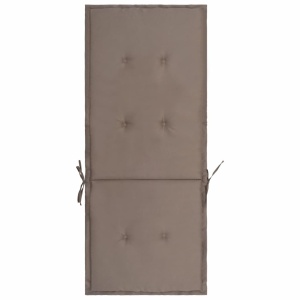 Perne scaun de grădină, 2 buc., gri taupe, 120 x 50 x 3 cm - Img 8