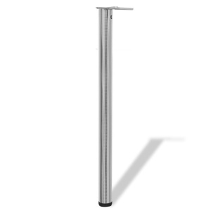 Picioare de masă din nichel șlefuit, inălțime reglabilă, 870 mm, 4 buc - Img 2