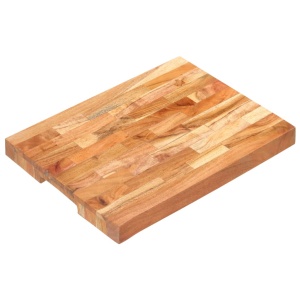 Placă de tocat, 40x30x4 cm, lemn masiv de acacia - Img 9