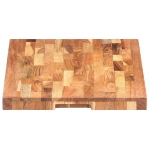 Placă de tocat, 60x40x4 cm, lemn masiv de acacia - Img 3