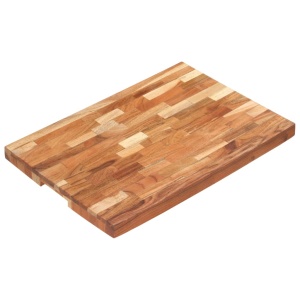 Placă de tocat, 60x40x4 cm, lemn masiv de acacia - Img 12