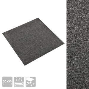 Plăci de pardoseală, 20 buc., antracit, 50 x 50 cm, 5 m² - Img 3