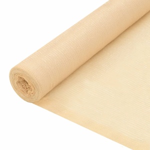 Plasă protecție vizuală, bej, 1,5 x 25 m, HDPE